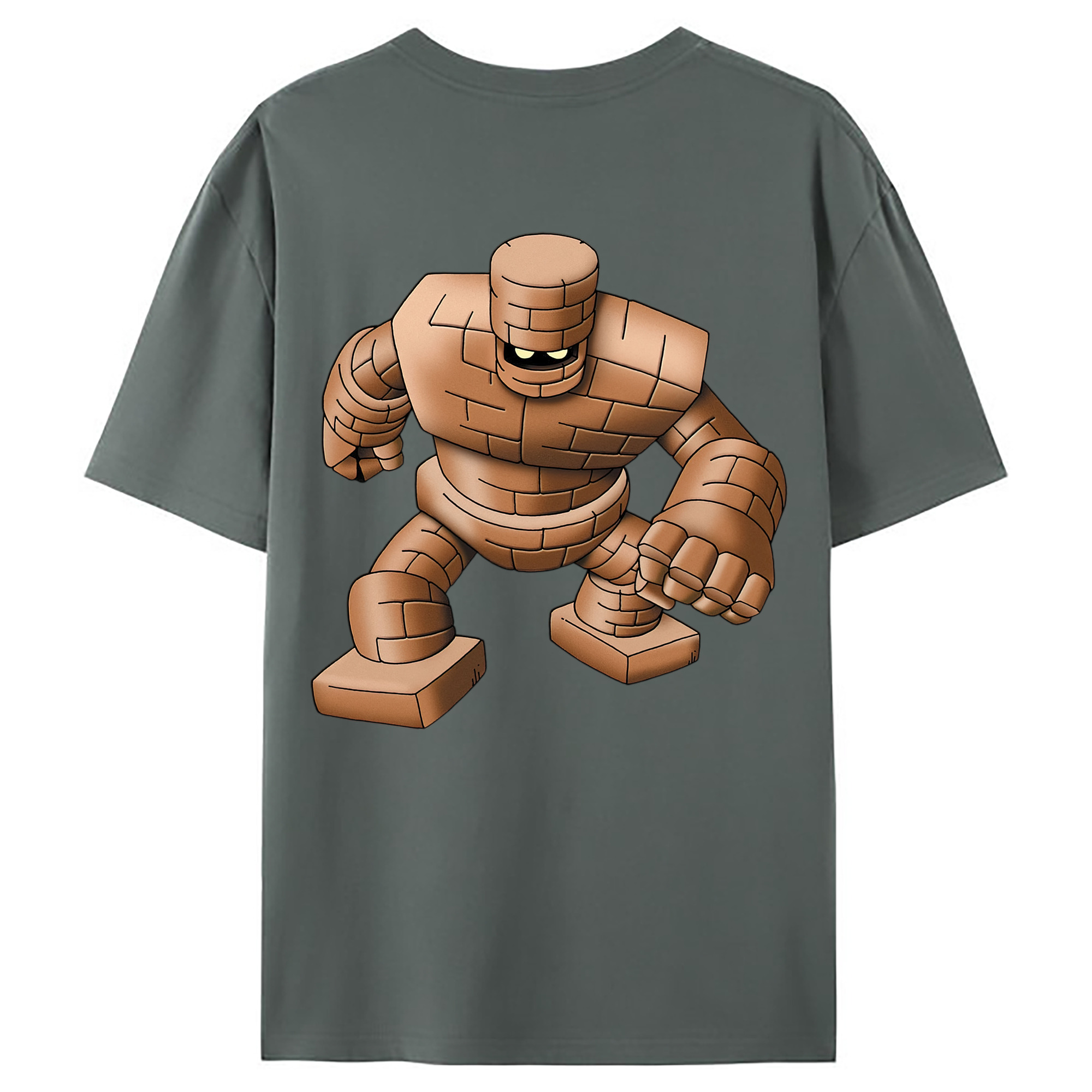 （画像用） ドラゴンクエスト Doragon Kuesuto Dragon Quest 綿100％ メンズ半袖Tシャツ（バックプリント） 通気性